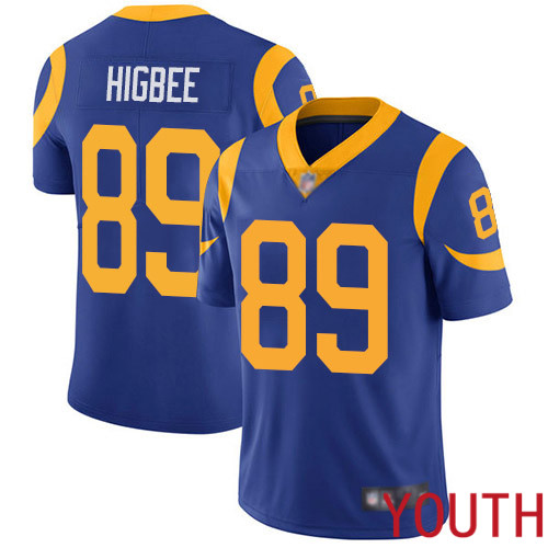 Los Angeles Rams Limited Royal Blue Youth Tyler Higbee Alternate Jersey NFL Football 89 Vapor Untouchable